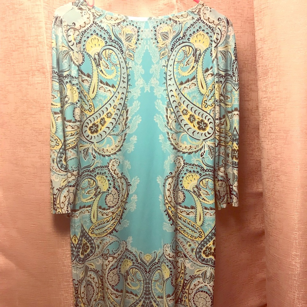 London Times Paisley shift dress